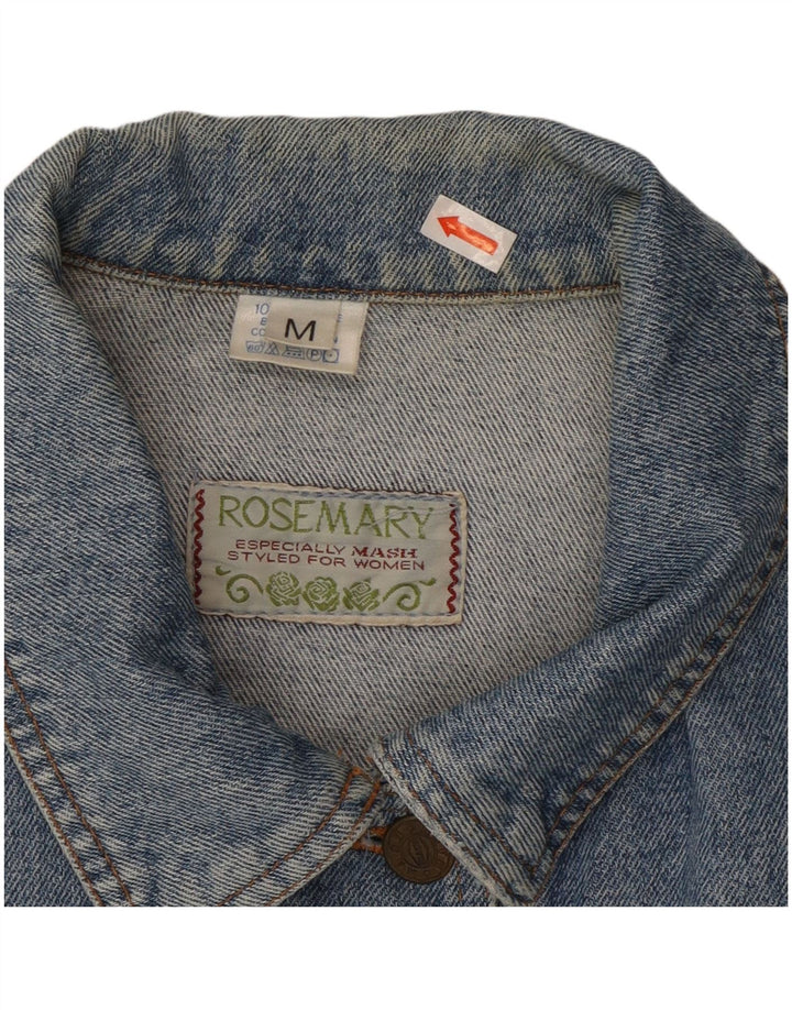ROSEMARY Veste en jean courte pour femme UK 14 Coton bleu moyen