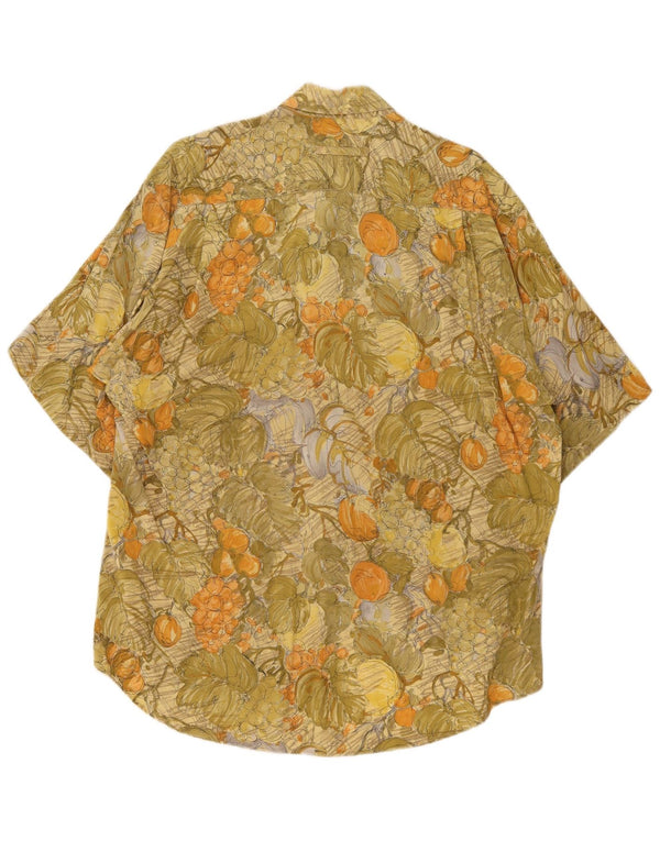 Daniel Dodd Chemise à manches courtes pour homme Grand vert floral