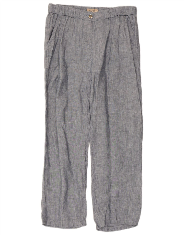 Dack's Pantalon Chino à Jambes Larges pour Femme Petit W30 L27 Bleu