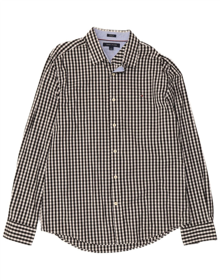 TOMMY HILFIGER Chemise Homme Medium Black Vichy Coton