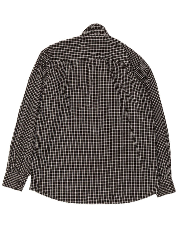 Pierre Cardin Chemise coupe classique pour homme à carreaux noirs