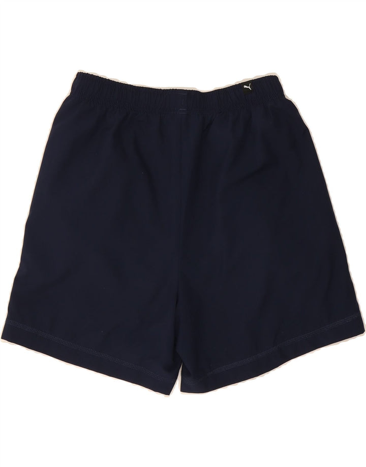 PUMA Womens Sport Shorts UK 10 Small  Navy Blue Polyester Vintage Puma and Second-Hand Puma from Messina Hembry 
