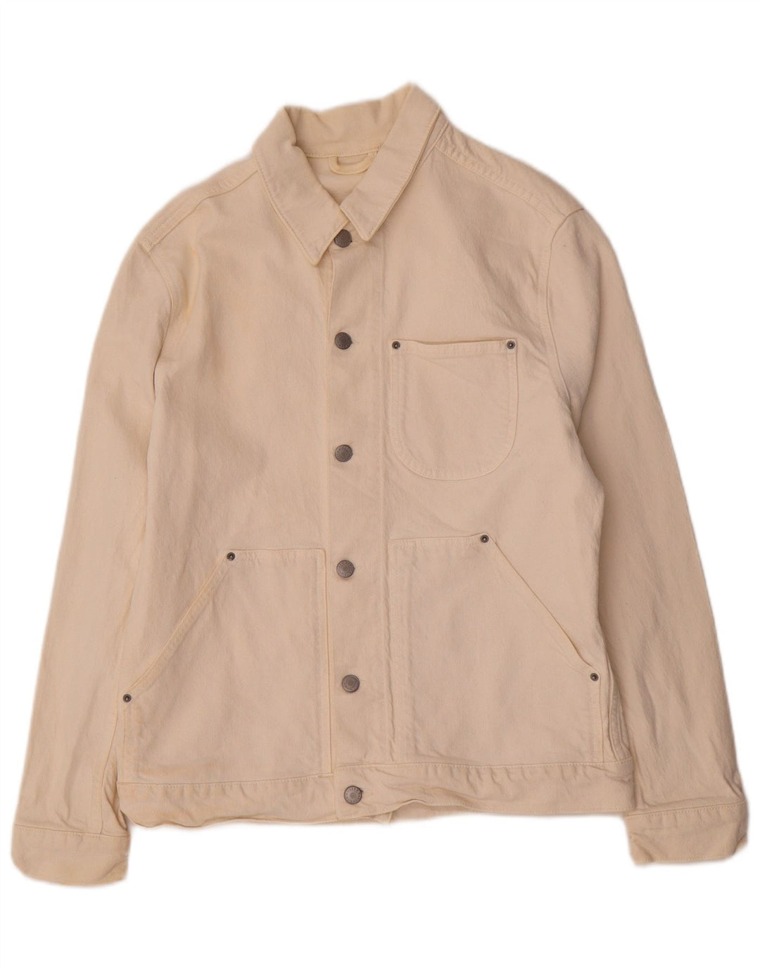Zara Veste en jean pour homme UK 38 Lyocell beige moyen
