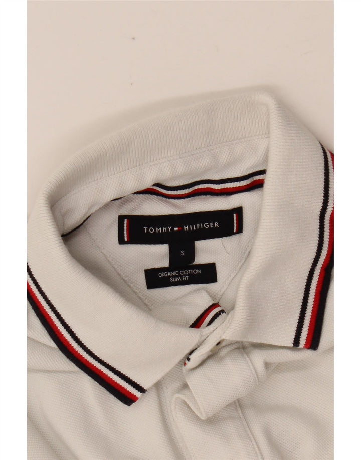 TOMMY HILFIGER Polo Slim Fit Homme Petit Blanc