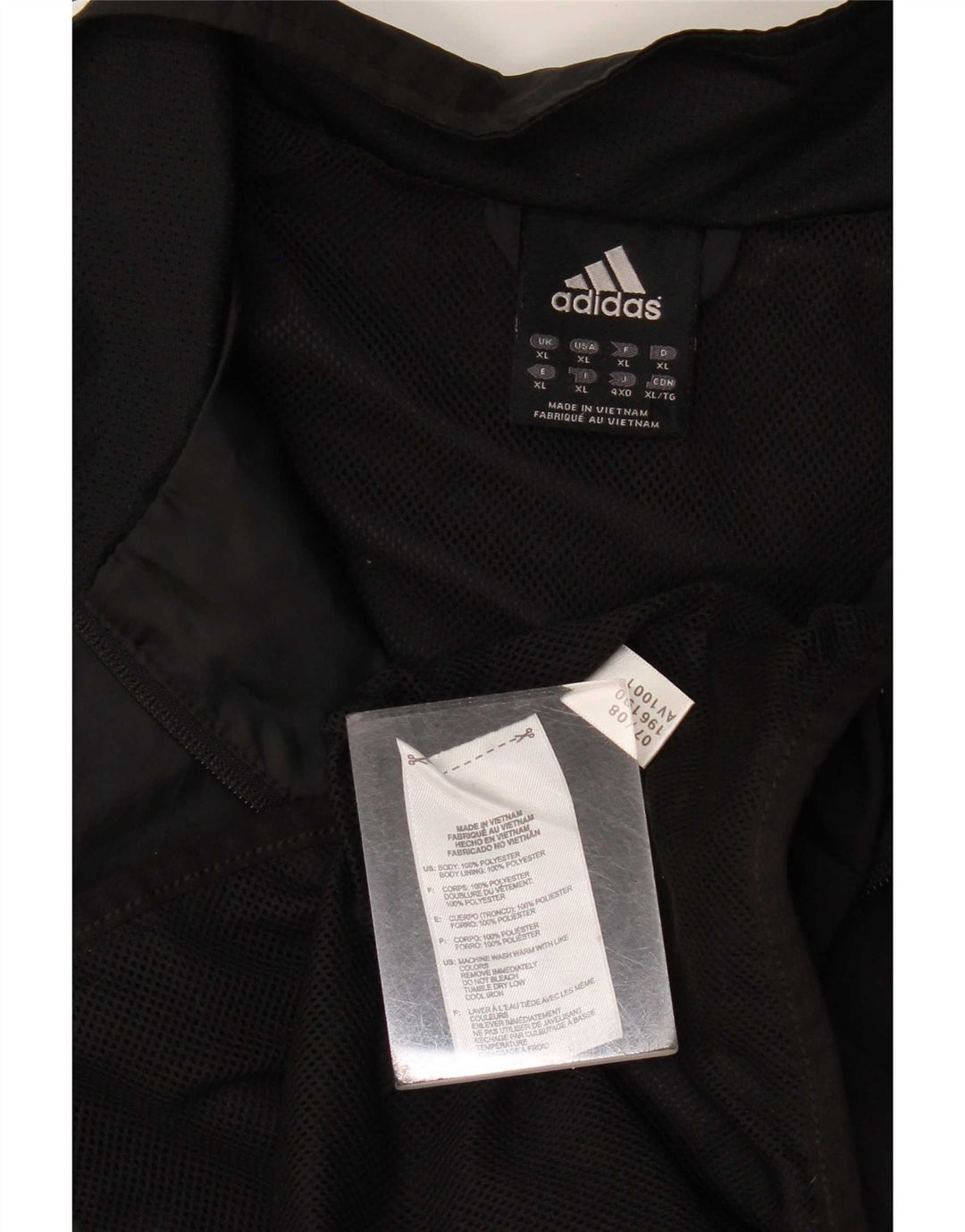 Adidas Veste de survêtement pour homme XL Noir Polyester