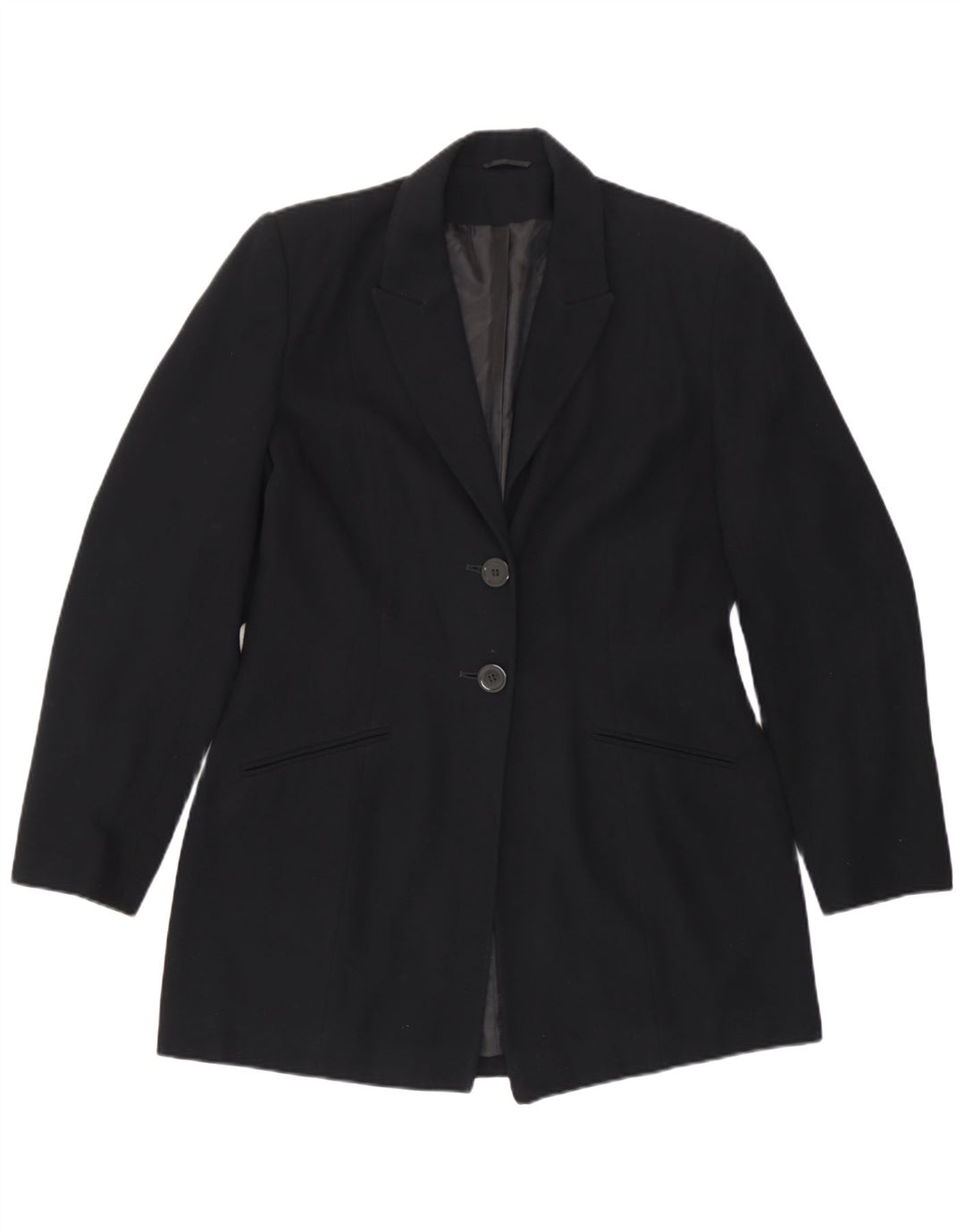 Principes Veste blazer à 2 boutons pour femme UK 12 Noir moyen Polyester