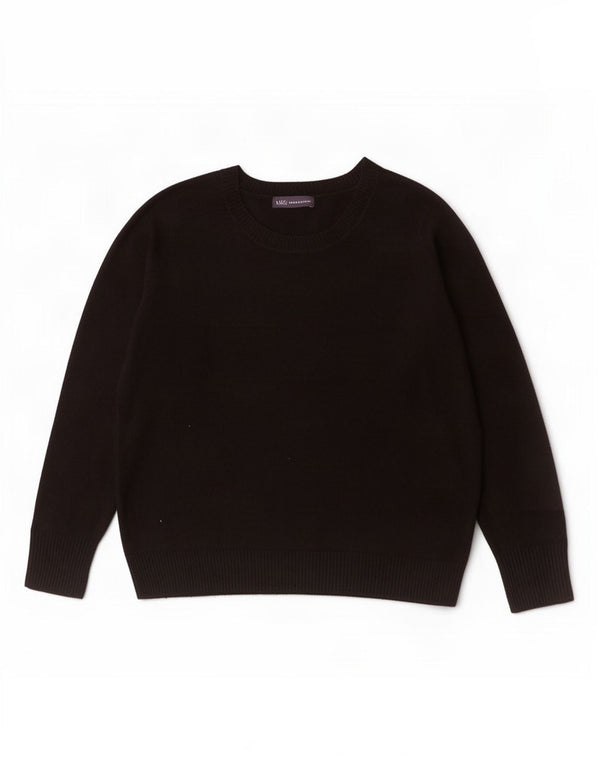 Marks & Spencer Pull col bateau pour femme UK 20 2XL Acrylique noir