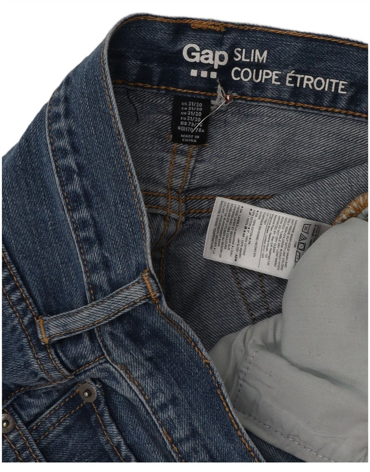 Gap Jean Slim Homme W31 L30 Bleu Coton