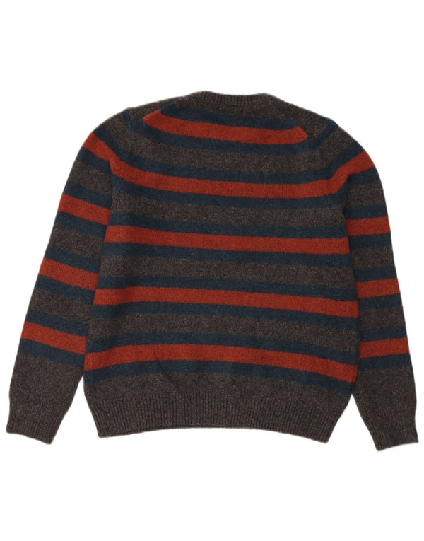 Marks & Spencer Pull ras du cou pour femme UK 16 Grand gris rayé