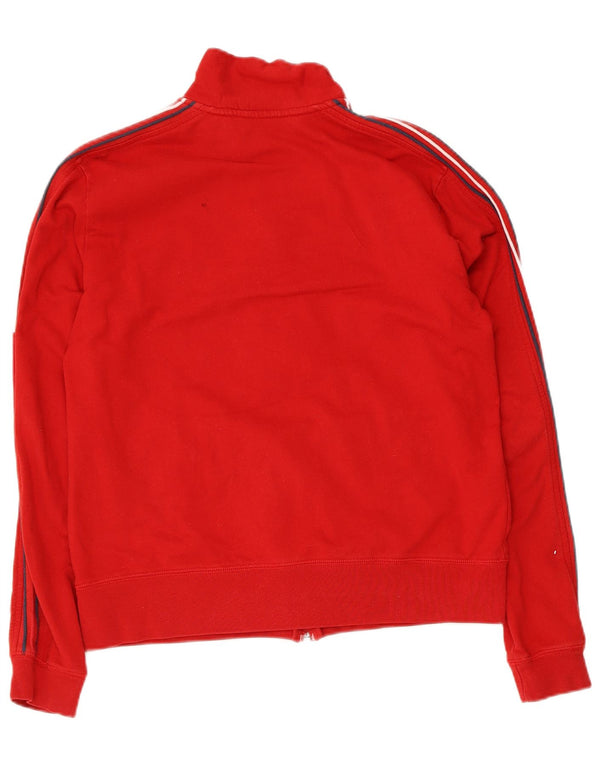 Tommy Hilfiger Veste de survêtement pour femme UK 16 Large Rouge Coton