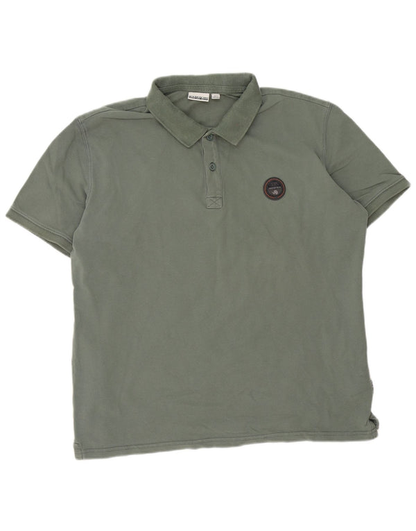 Napapijri Polo graphique homme 2XL vert coton