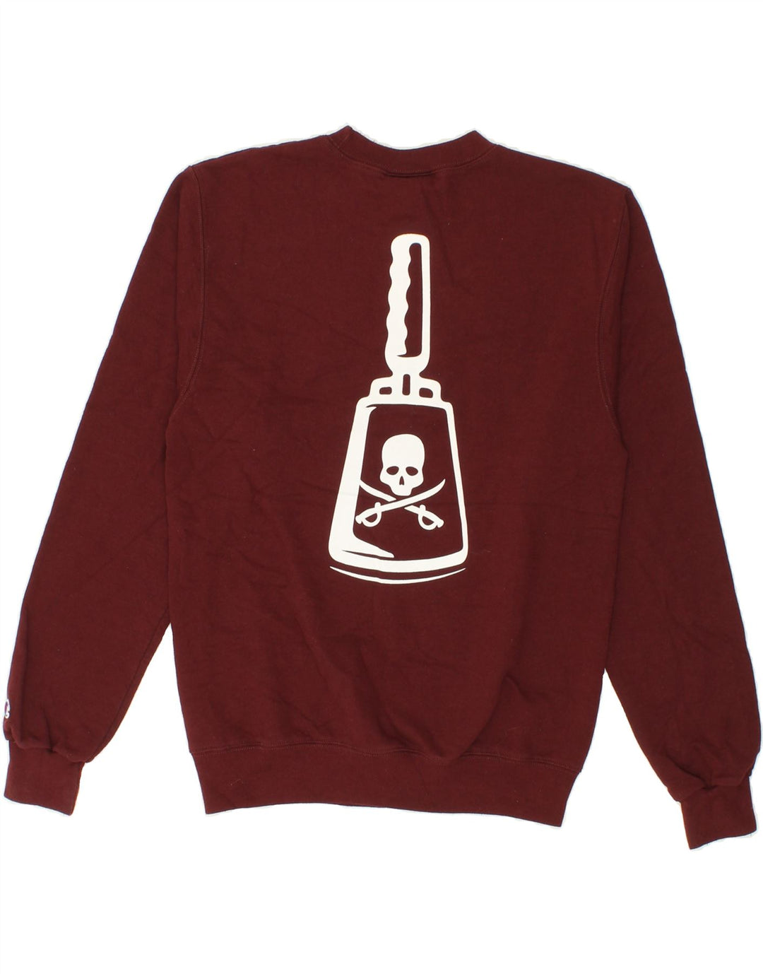 CHAMPION Mens Graphic Sweatshirt Jumper Small Burgundy Cotton Vintage Champion and Second-Hand Champion from Messina Hembry 