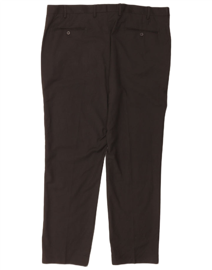 Marks & Spencer Pantalon de costume coupe classique pour homme W40 L31 Noir Polyester