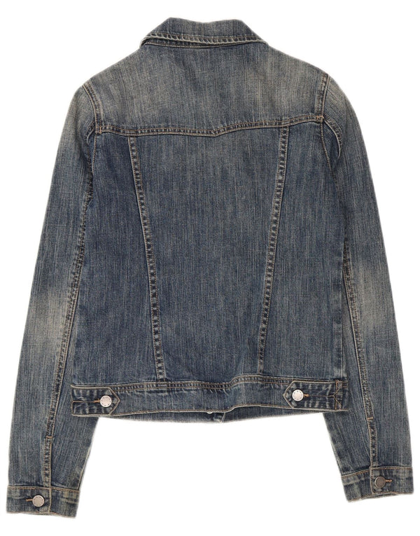 Benetton Veste en jean fille 11-12 ans 2XL Bleu Coton