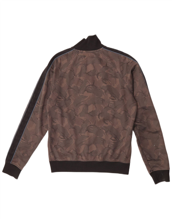 Fred Perry Veste de survêtement pour homme Petit Marron Camouflage Polyester