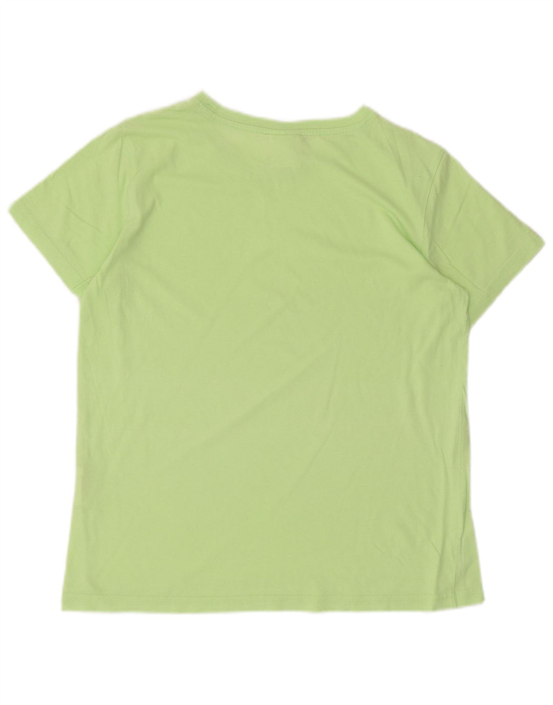 Champion T-Shirt Femme Top UK 12 Coton Vert Moyen