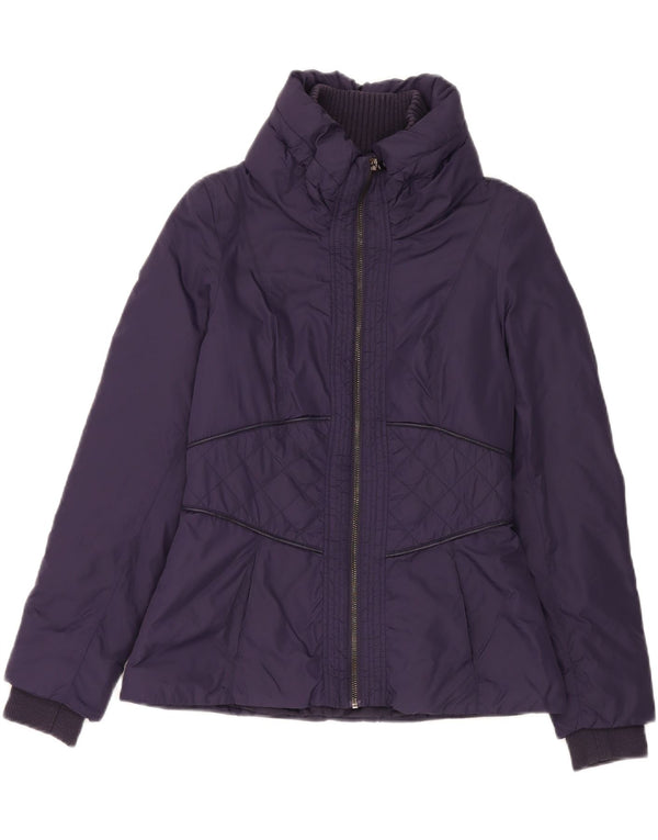 Zara Veste matelassée pour femme UK 10 Small Violet