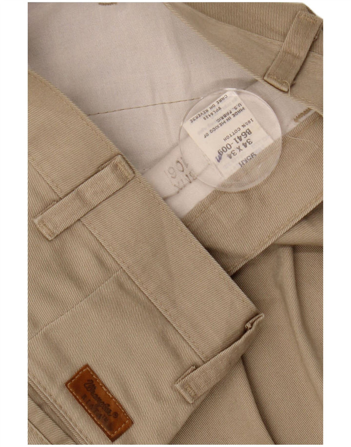 WRANGLER Pantalon Chino Pegged Homme W34 L34 Coton Beige