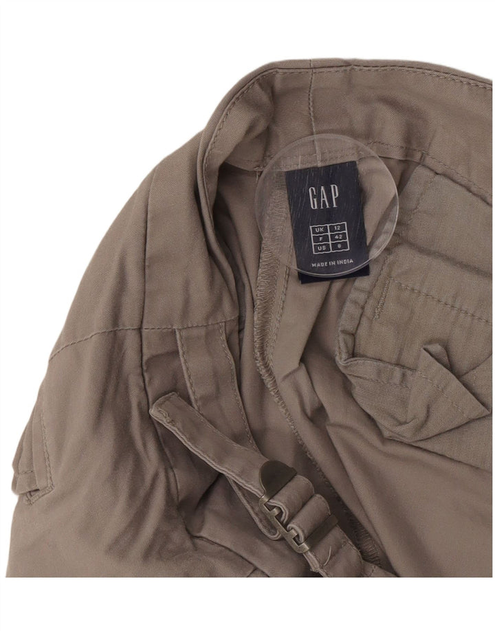 Gap Short Chino Femme UK 12 Medium W32 Gris Coton