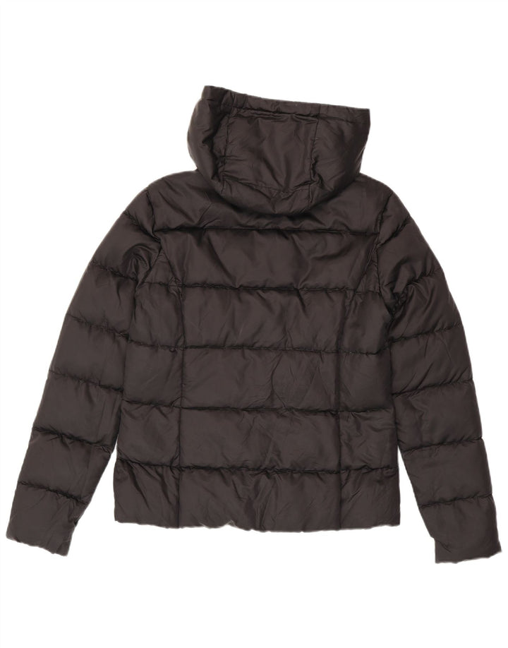 Ellesse Veste matelassée à capuche Heritage pour femme UK 10 Small Noir Nylon