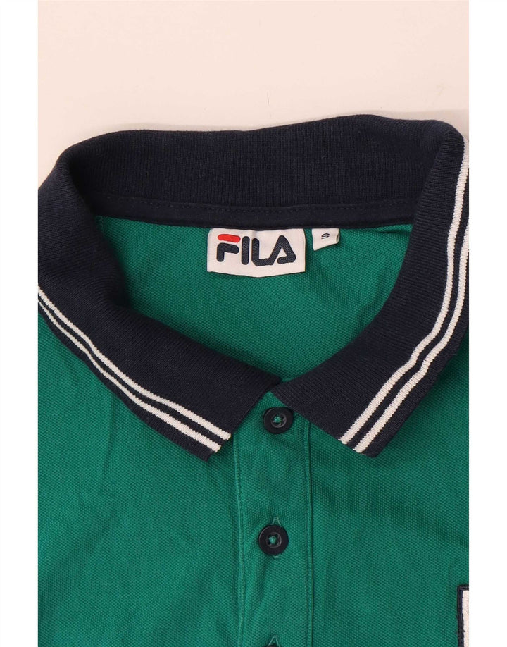 Fila Polo Homme Petit Vert Colourblock