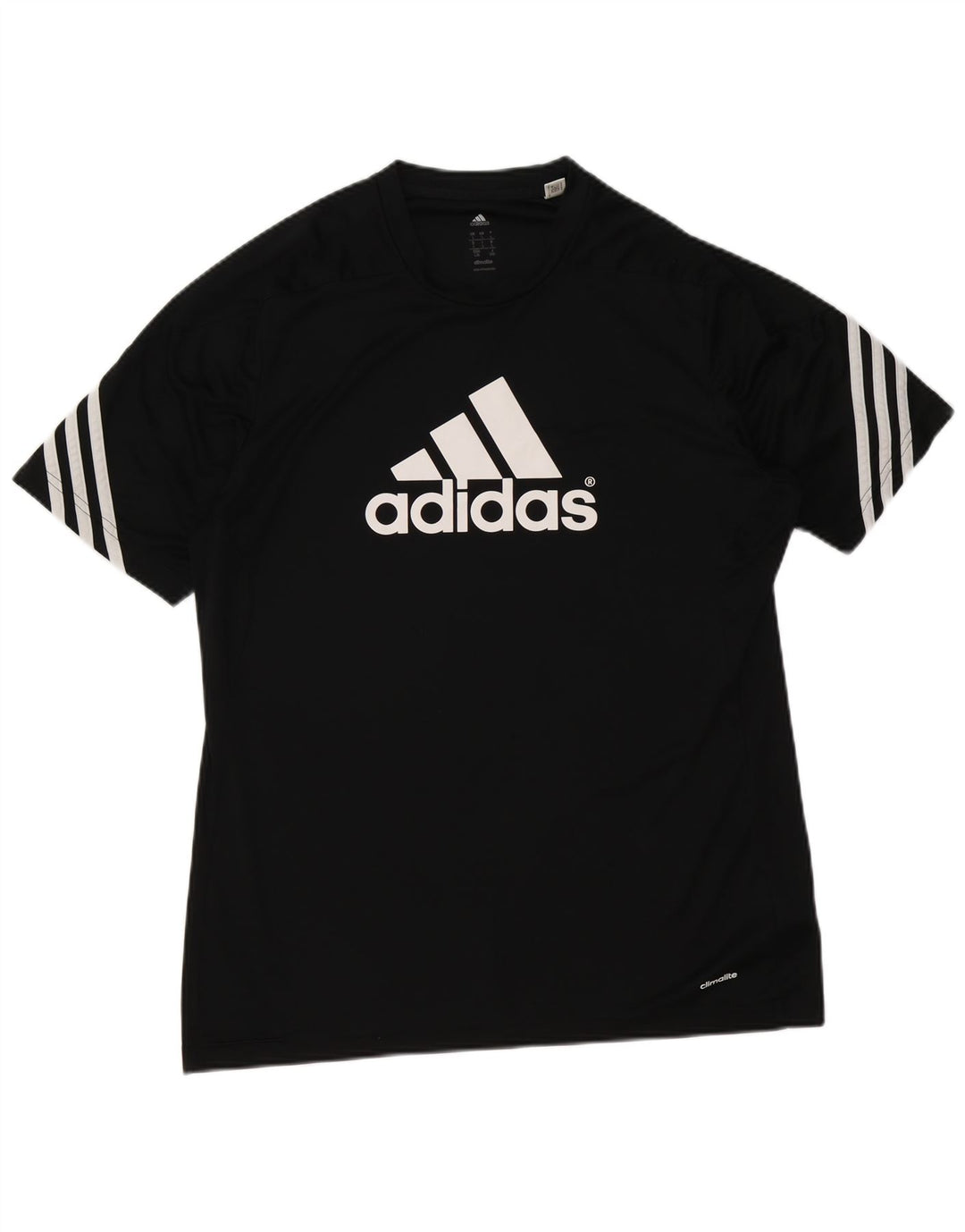 Adidas Hommes Climalite Graphic T-Shirt Haut Grand Noir Polyester