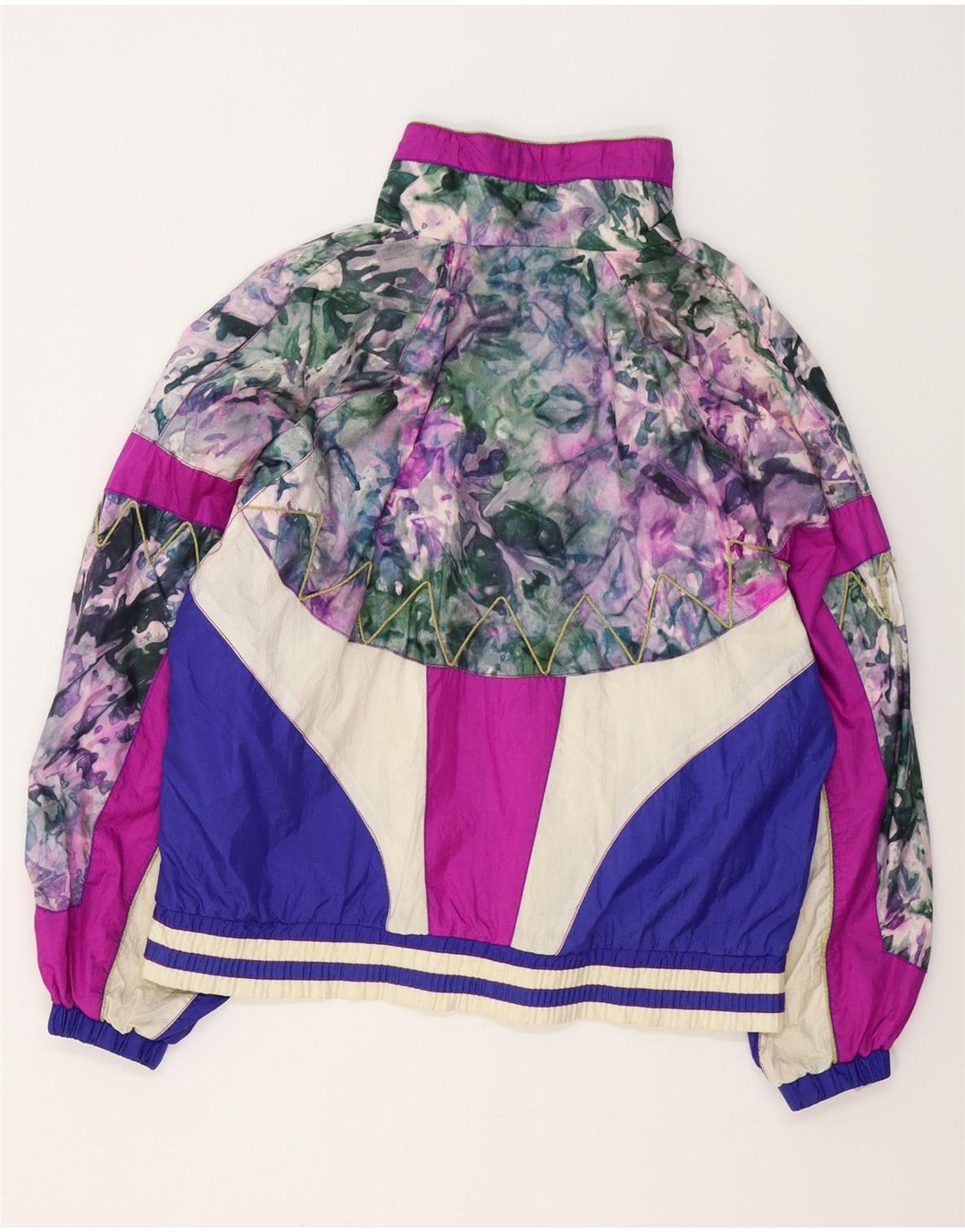 EAST WEST Veste de ski à motif abstrait pour femme UK 14 Medium Multicolore