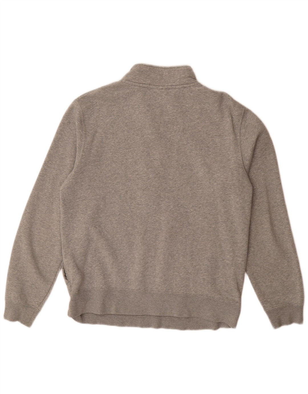 NIKE Sweat-shirt à col zippé pour hommes, grand coton gris