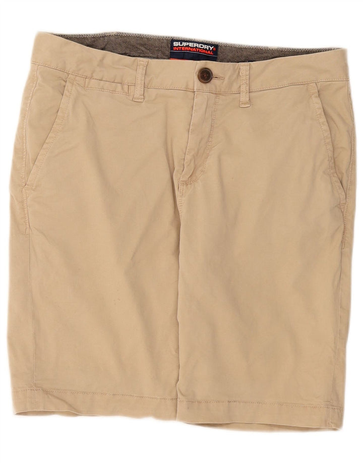 Superdry Short Chino W32 Homme Beige Moyen Coton