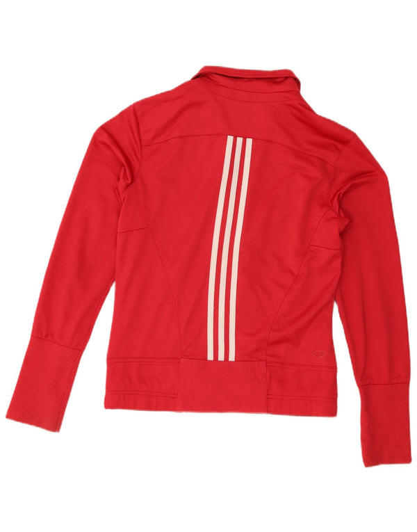 Adidas Clima 365 Veste de survêtement pour femme UK 12 Rouge moyen Polyester
