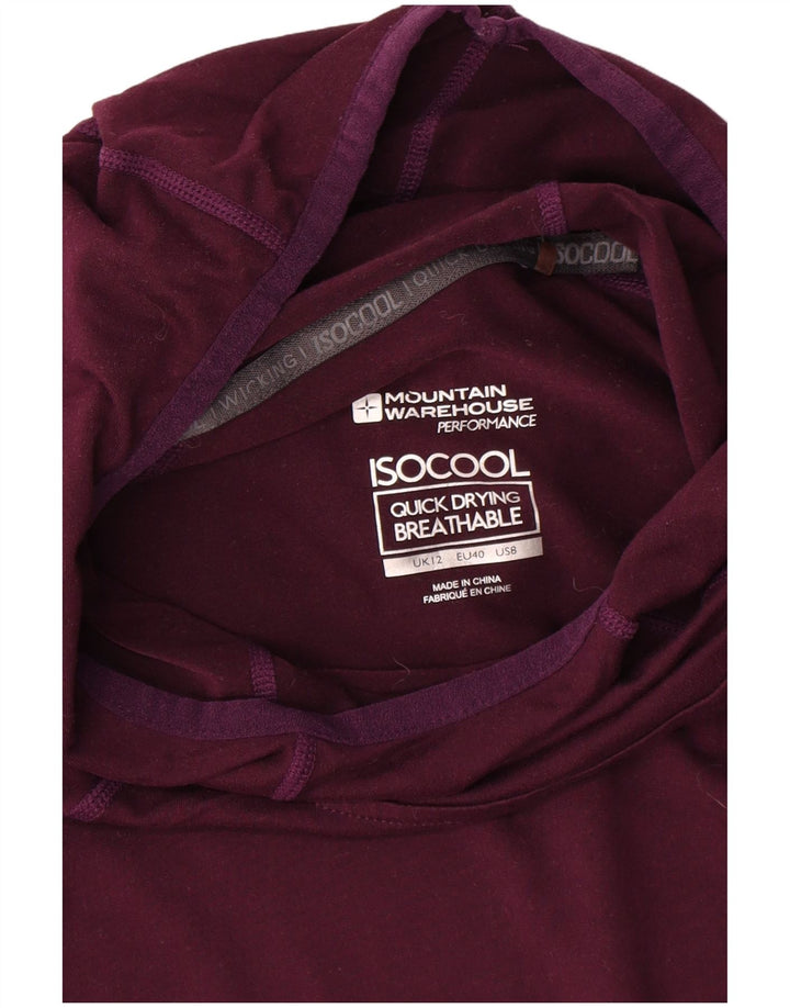 Mountain Warehouse Haut IsoCool à manches longues pour femme - Bordeaux moyen - UK 12