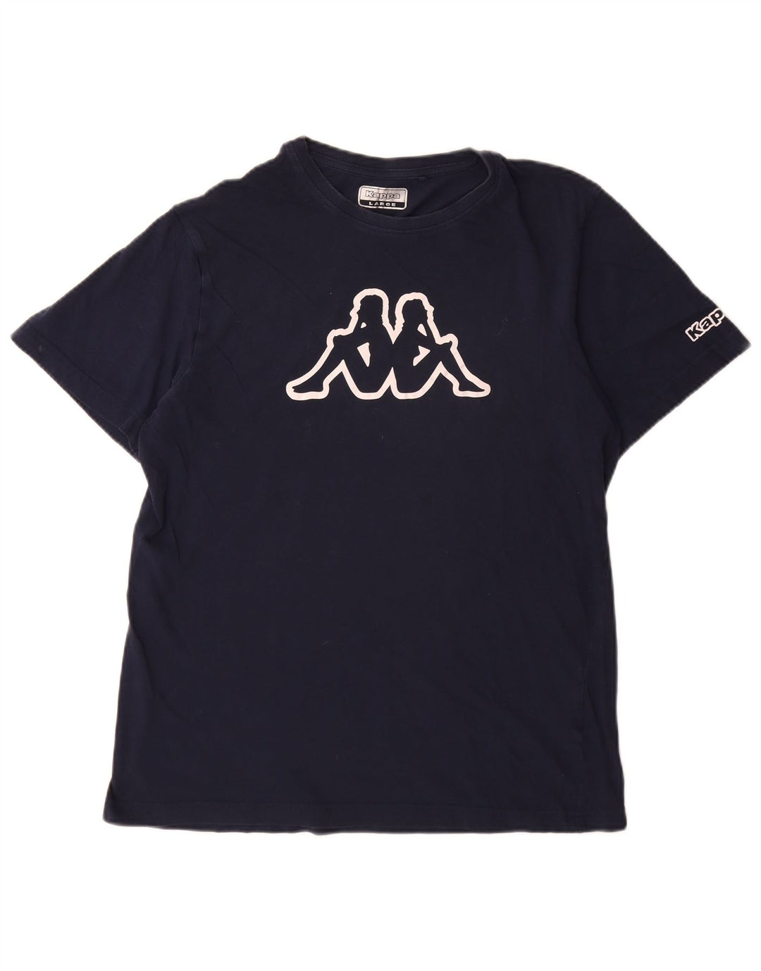 Kappa T-Shirt Graphique Homme Bleu Marine Large
