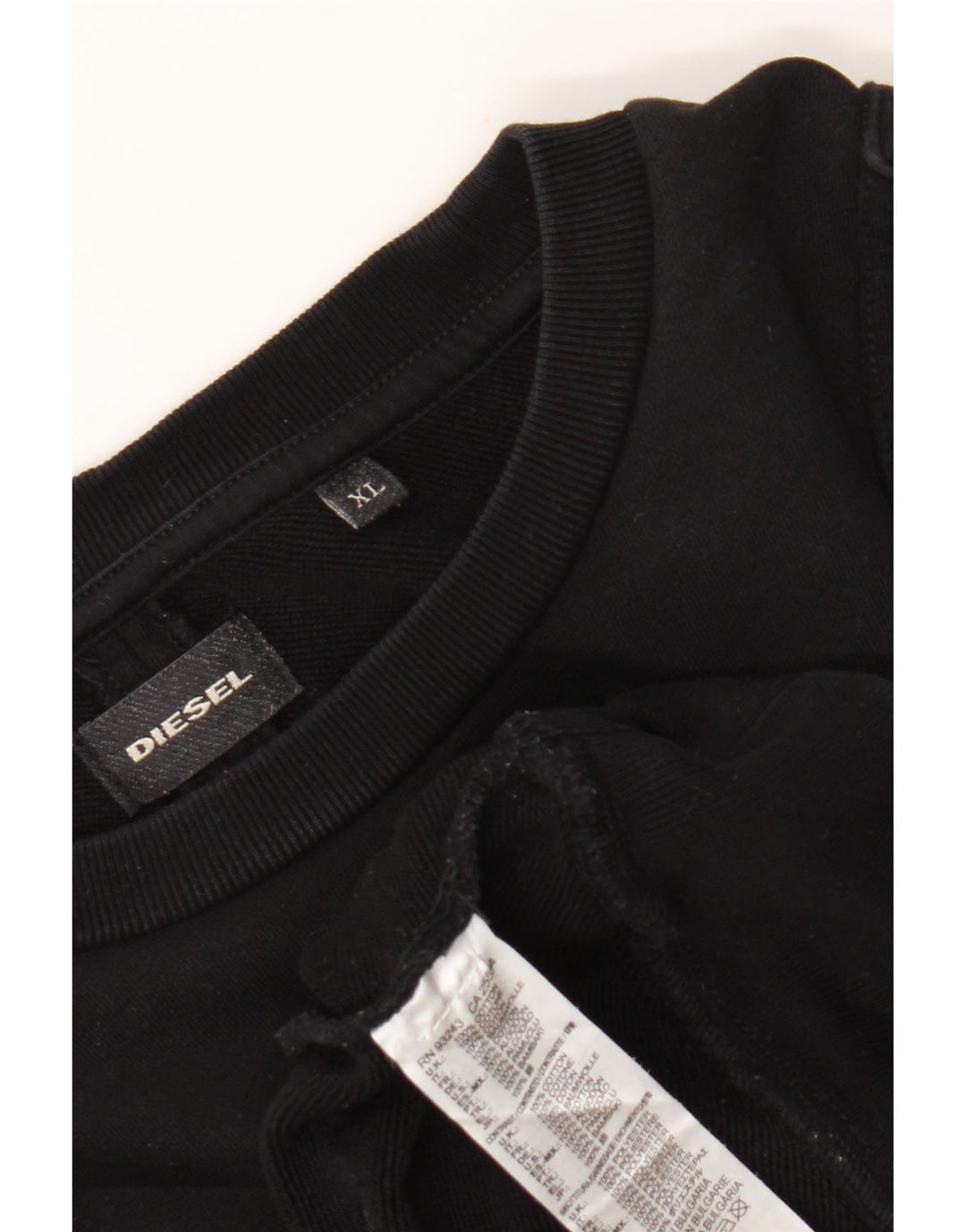 Diesel Homme Sweatshirt Jumper XL Noir Coton