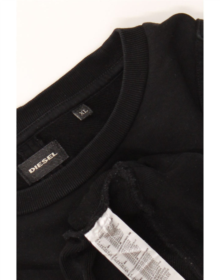 Diesel Homme Sweatshirt Jumper XL Noir Coton