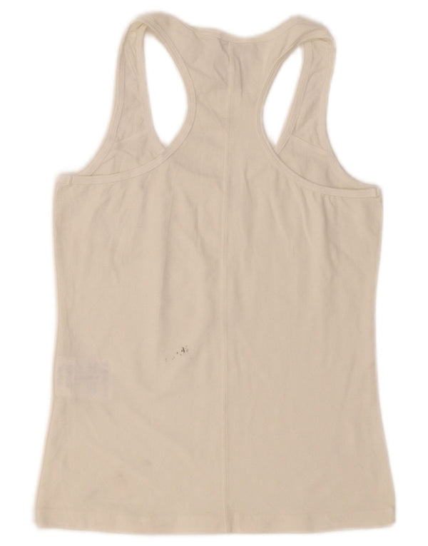 Champion Débardeur Femme UK 14 Large Blanc Coton
