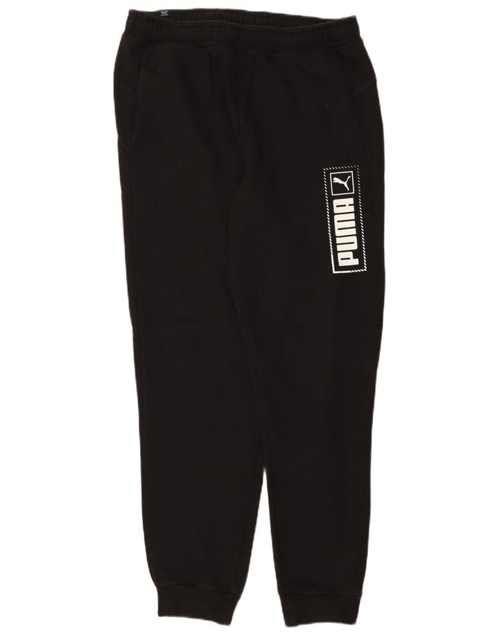 PUMA Pantalon de Survêtement Graphique Homme Joggers Large Noir