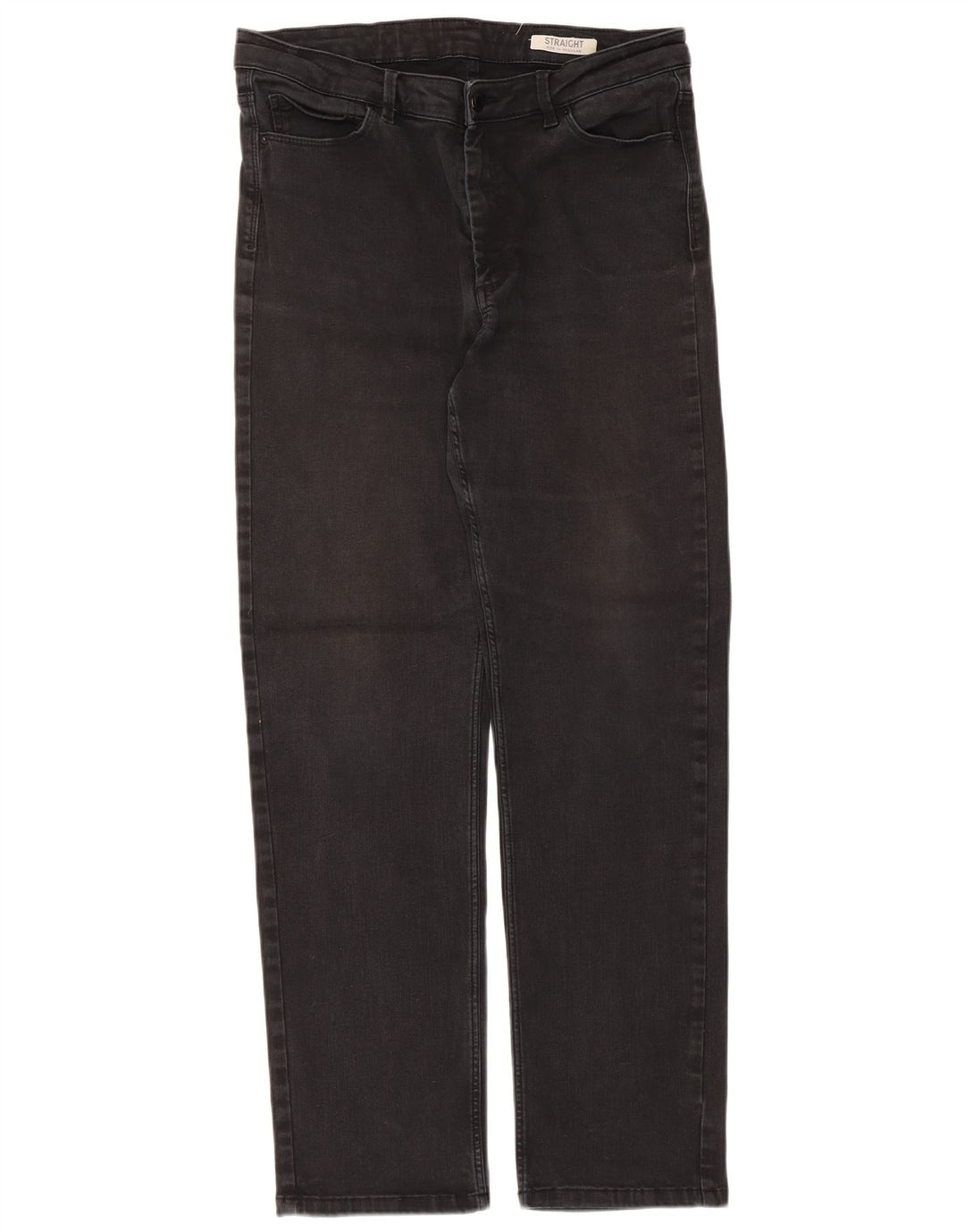 Marks & Spencer Jean droit régulier pour femme UK 16 Large W32 L30 Noir