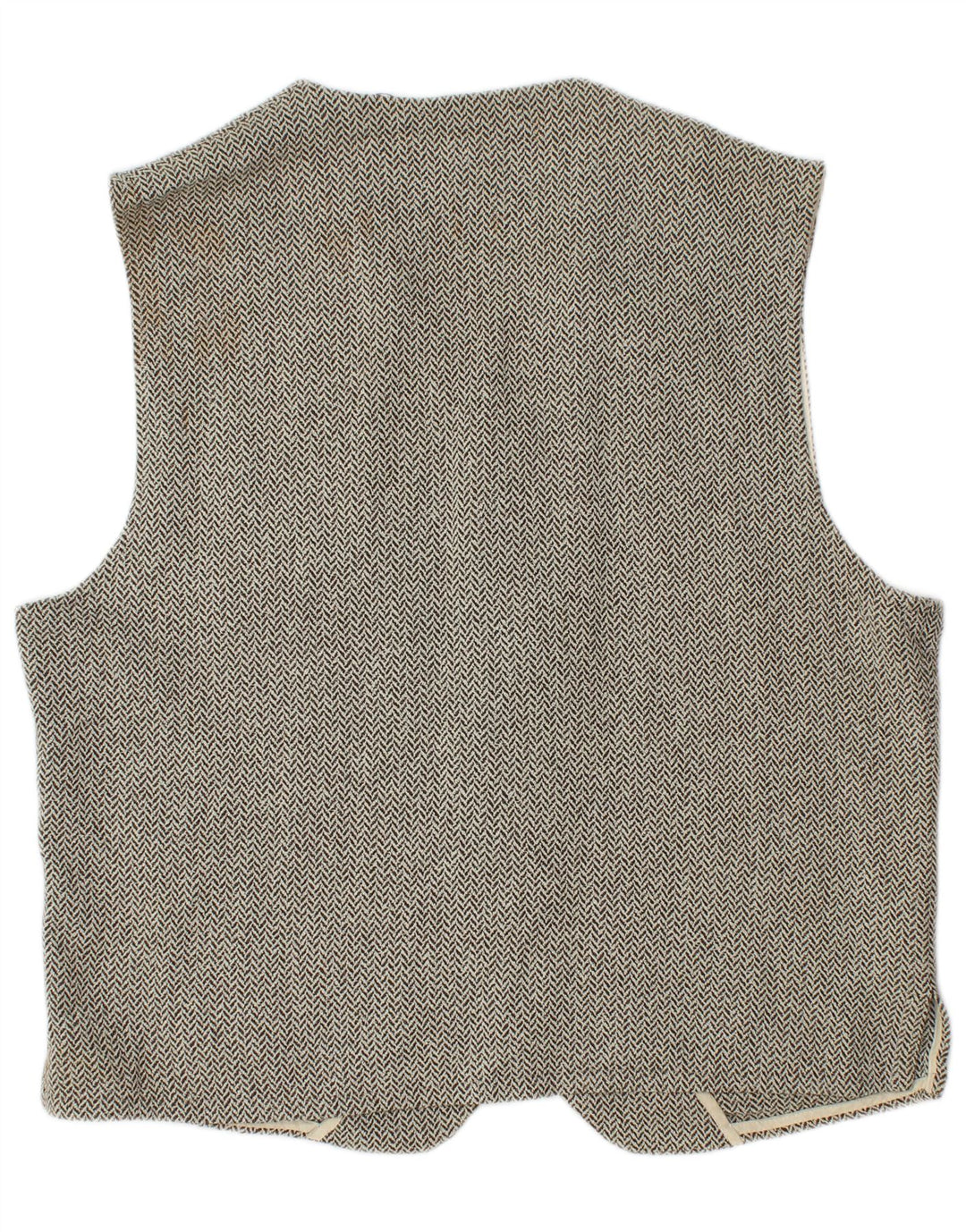 Ted Baker Gilet coupe régulière pour homme, taille 4, grands chevrons gris