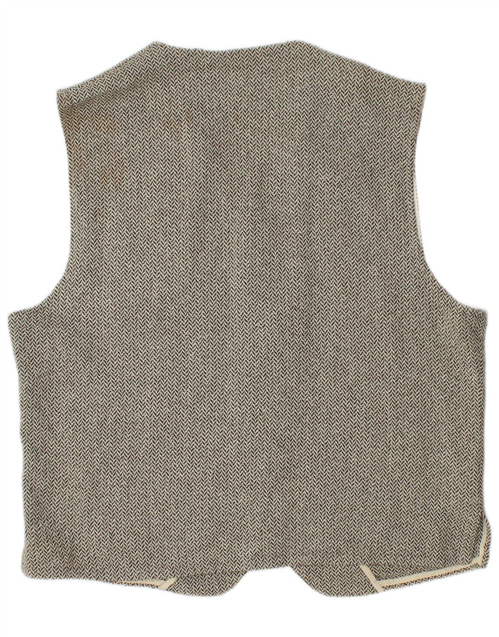 Ted Baker Gilet coupe régulière pour homme, taille 4, grands chevrons gris