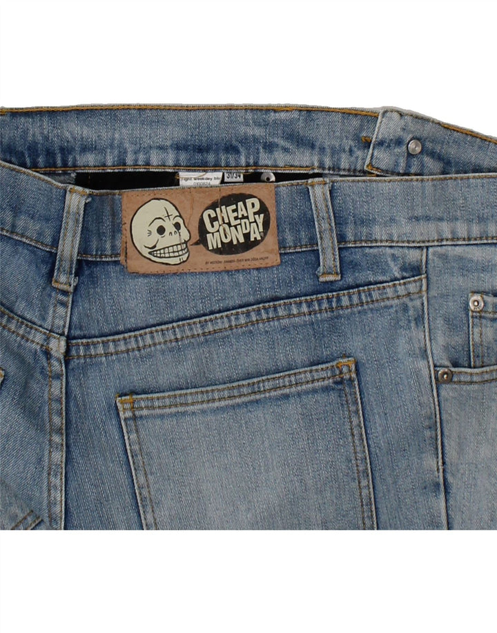CHEAP MONDAY Womens Straight Jeans W31 L28 Blue Cotton Vintage Cheap Monday and Second-Hand Cheap Monday from Messina Hembry 