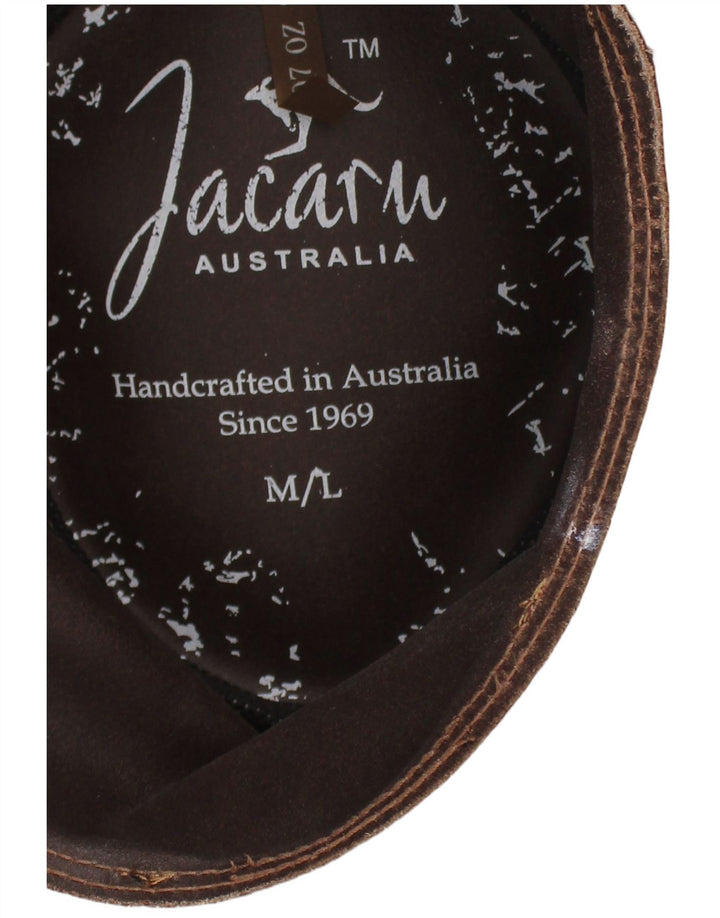 Jacaru Australia Chapeau de cowboy en daim pour homme Taille M/L Marron Western