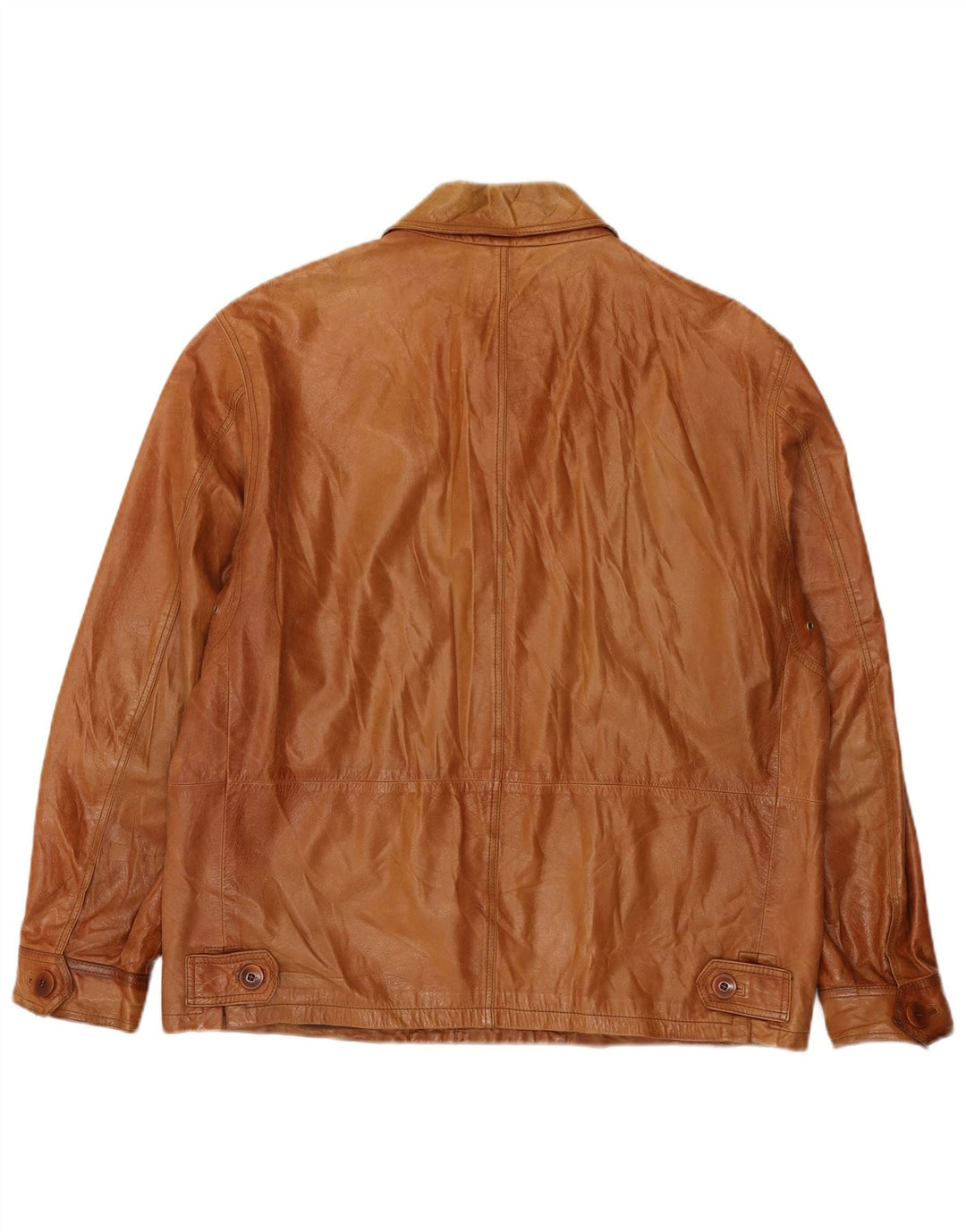 Vittorio Forti Veste en cuir basique pour homme IT 50 Grand cuir marron