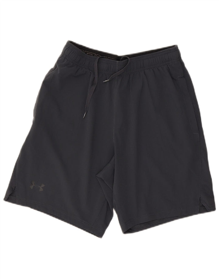 Under Armour Short de Sport Heat Gear Homme Gris Moyen Polyester