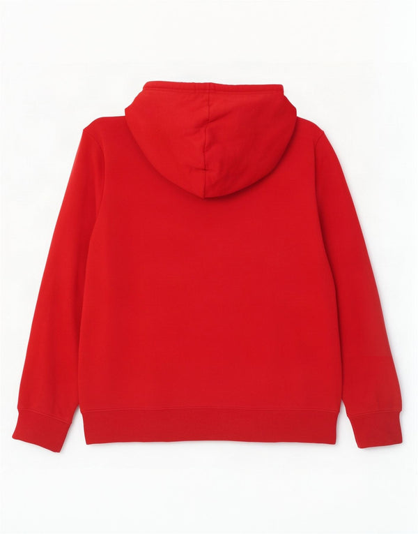 Marks & Spencer Pull à capuche pour homme en coton color block rouge 3XL