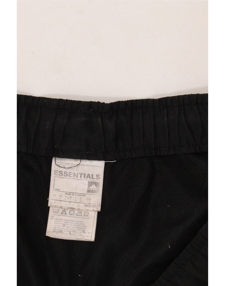 ADIDAS Short de sport Climalite pour hommes, grand, noir, polyester