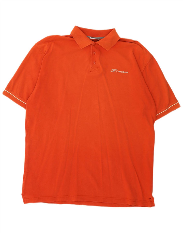 REEBOK Polo Homme XL Orange Coton