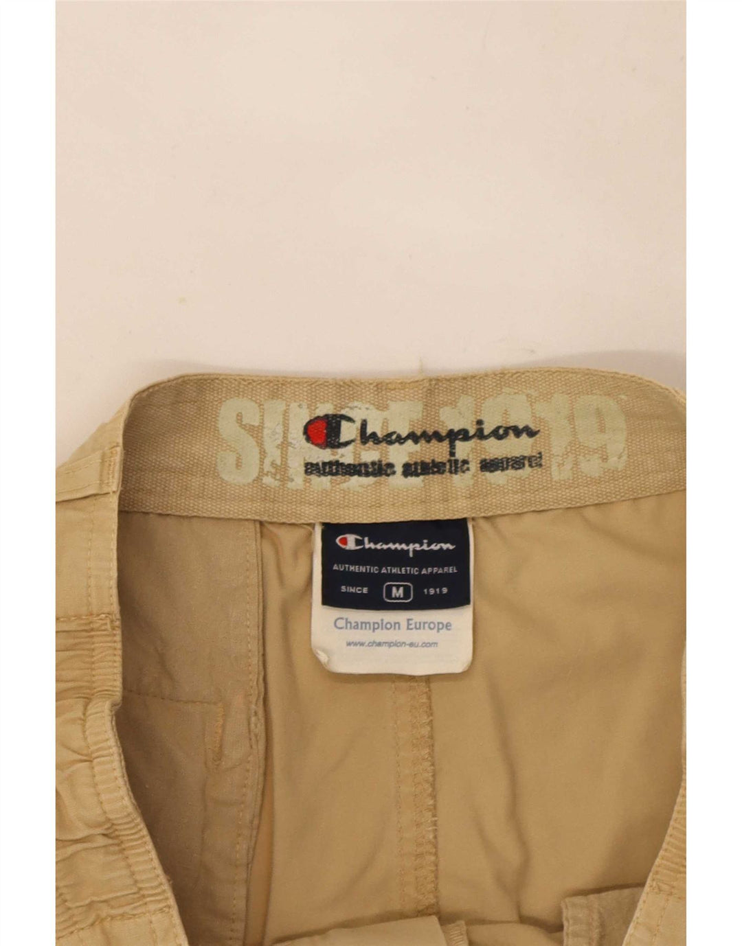 Champion Short Cargo Homme Moyen W30 Beige Coton