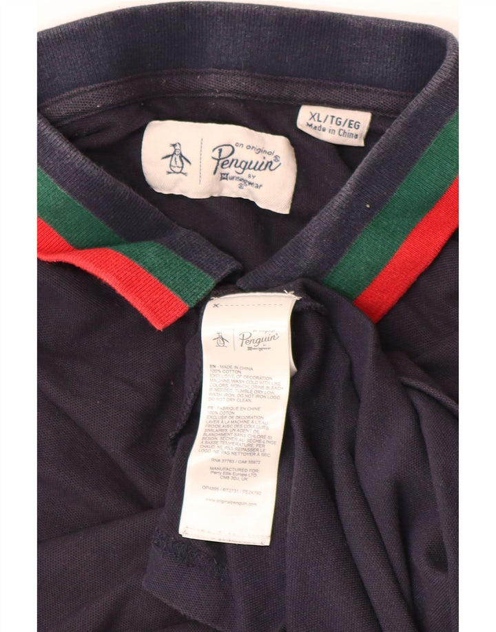 PENGUIN Polo Homme XL Bleu Marine Coton