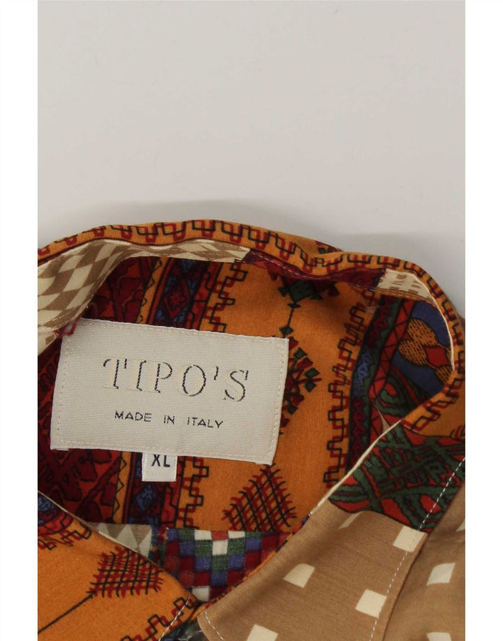 Tipo' S Chemise Manches Courtes Homme XL Patchwork Multicolore