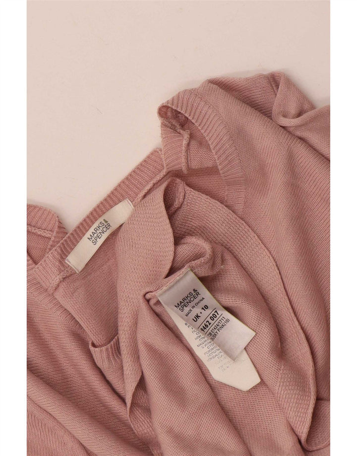 Marks & Spencer Robe tunique pour femme UK 10 Petit acrylique rose